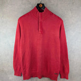 Marlborough Classics Jumper Mens XXL 2XL Red Knitted Vintage 90s Pullover